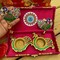 Personalized Diwali Gifts Hamper Indian Festival Diwali Gift Boxes Large Brocade Box for Employees Home Office Friends Family & Relatives Corporate Return Gift Items Gift for Her